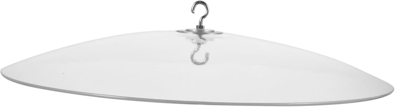 Milisten Feeder Cover Hanger Transparent Rain Protector for Outdoor Feeders Durable Dome Canopy for Garden Planters Easy to Install Squirrel