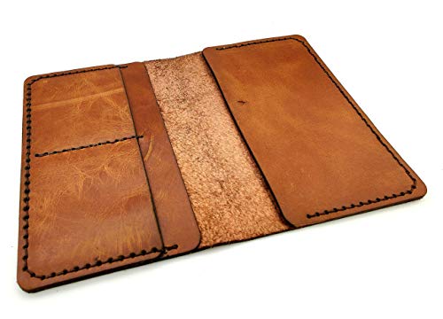 Genuine Full Grain Leather Passport Cover Field Notes Cover Wallet, Gift For Traveler, Passport Case, Gift For Him Or Her, Gift For Couple Unique #TOP2