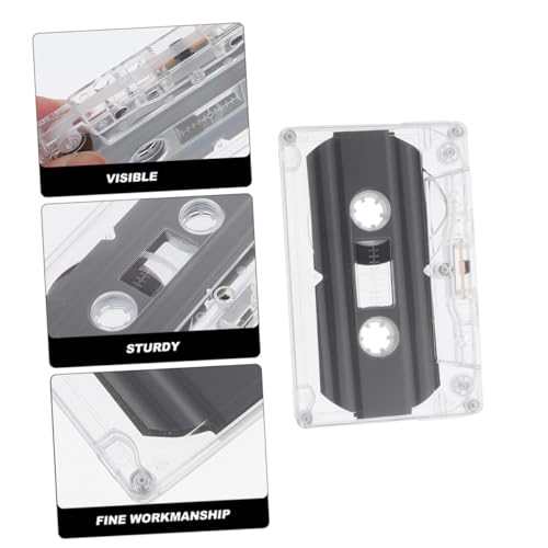 Cassettes audio vierges avec boîtier transparent lot de 16 pièces durables