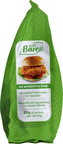 Just Bare ® Chicken Lightly Breaded Spicy Breast Fillets | Fully Cooked |22 G Protein | Frozen thumb #9