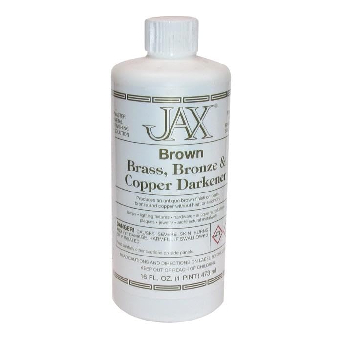 Rainbow Art Glass Jax Brown Patina for Brass, Bronze & Copper 16oz.