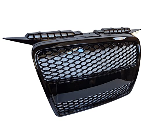 Premium Kühlergrill Grill Frontgrill passend für A3 8P 05-08 schwarz Kühler Waben
