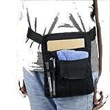 LENIAR Kellnertasche, Verstellbare Werkzeug Hüfttasche Mit 5 Taschen, Canvas Schwarz 20,5 * 25,5cm