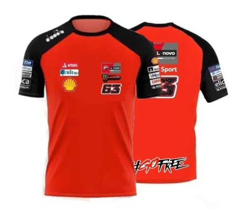 Image of PRORACER Replica Pecco Team MotóGP Ducati T-Shirt, red, Large