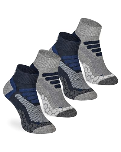 Chaussettes de randonnée courtes de qualité supérieure rembourrées Coolmax