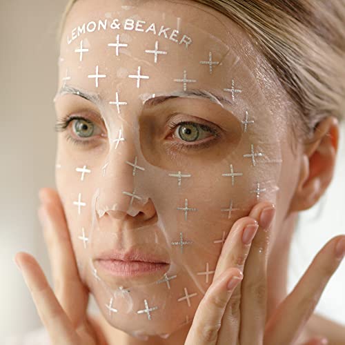 Lemon & Beaker Galvanic Brightening Sheet Mask – Microcurrent Facial Mask With Semi-Gel Sheet - Vegan & Cruelty-Free, Pack Of 1 Mask #TOP2