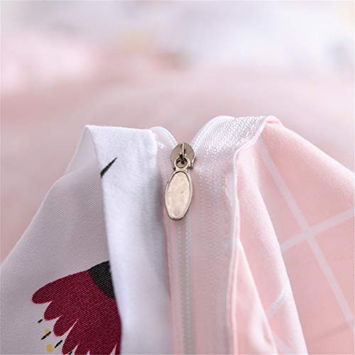Housse de couette moderne Chickw1 en polyester doux avec taies et drap - 7
