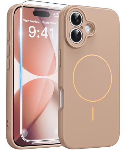 Image of FNTCASE for iPhone 17 Case: [Compatible with Magsafe] Integrated Silicone Phone Cases with [Full Camera Protection] [Screen Protector] Military Grade Shockproof Protective Cover