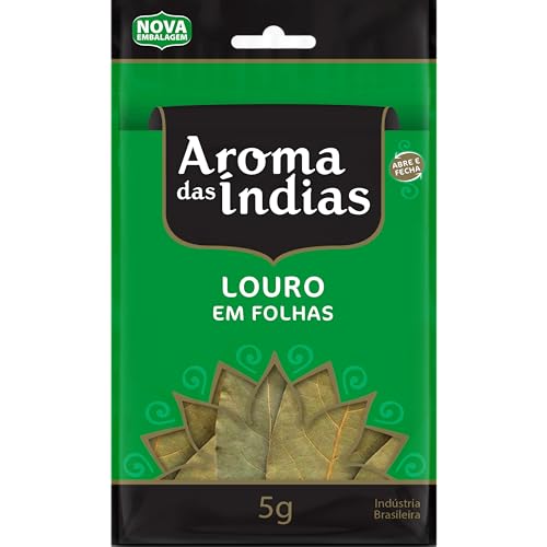 Aromas da Índia, Folha de Louro, Aromas das Índia, 5 Gramas