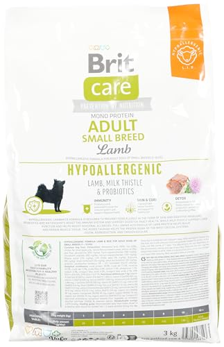 Trockenfutter Monoprotein - Adult kleine Rassen - Lamm mit Reis - Hypoallergen, 3 kg
