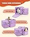 MIDOG Cat Carrier Soft, TSA Approved Airline Travel Carrier for Cats and Small Dogs, Under Seat Pet Bag with Expandable Space & Escape-Proof Zippers (Lavender)