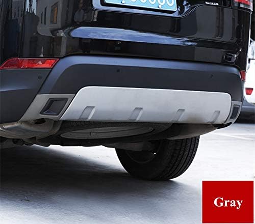 Rear Exhaust Muffler Tail Pipe Trim Cover 2pcs for Land Rover Discovery 5 L462 2017-2019 (Gray)