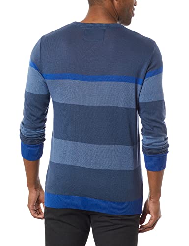 Suéter Tricô Listrado Colcci Masculino Azul GG