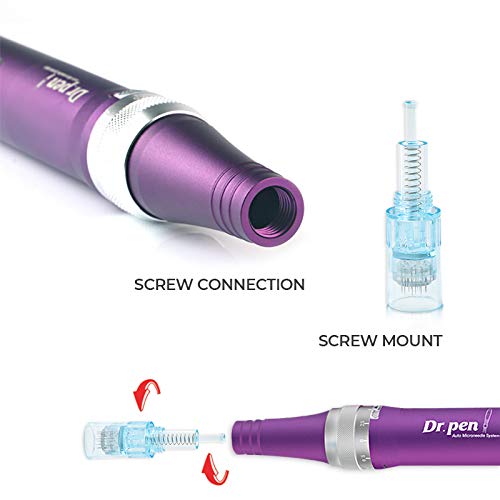 Dr. Pen Ultima X5 Professional Kit - Authentic Multi-Function Electric Wireless Beauty Pen - Skin Care Kit For Face And Body - 12Pins X2 + 36Pins X3 Cartridges #TOP5