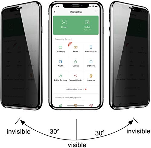 Privacy Magnetic Case For Iphone 12/12 Pro, Scqricy Anti Peep Magnetic Adsorption Cover, Front & Back Tempered Glass 360 Full Screen Covered, Privacy Screen Protector Metal Frame Anti Spy Phone Case #TOP1