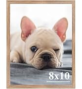 RUN HELIX 8x10 Picture Frame, Wall Gallery Photo Frames,Stable and Sturdy Brown Frame with High D...