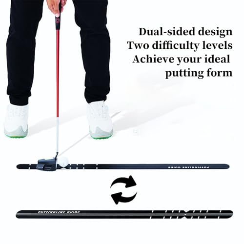 Aide à l'entraînement au golf avec rail portable pour exercices de swing - 7