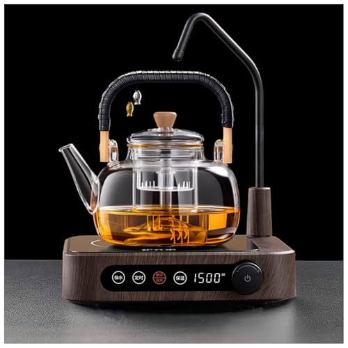 Quxxuol �d�C�Z���~�b�N�e�B�[�X�g�[�u �e�B�[���[�J�[ �d�C�e�B�[�P�g�� 110V ���^ ������@�\�t�� �^�C�}�[�\ ���C�ɓ���̂����🹂�邽�� �ƒ��I�t�B�X�ł̎g�p�ɓK���Ă��܂� (�ؖڐF,�V���O���F+B)