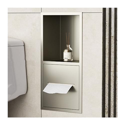 Étagère de douche encastrée en acier inoxydable pour niche de salle de bain design