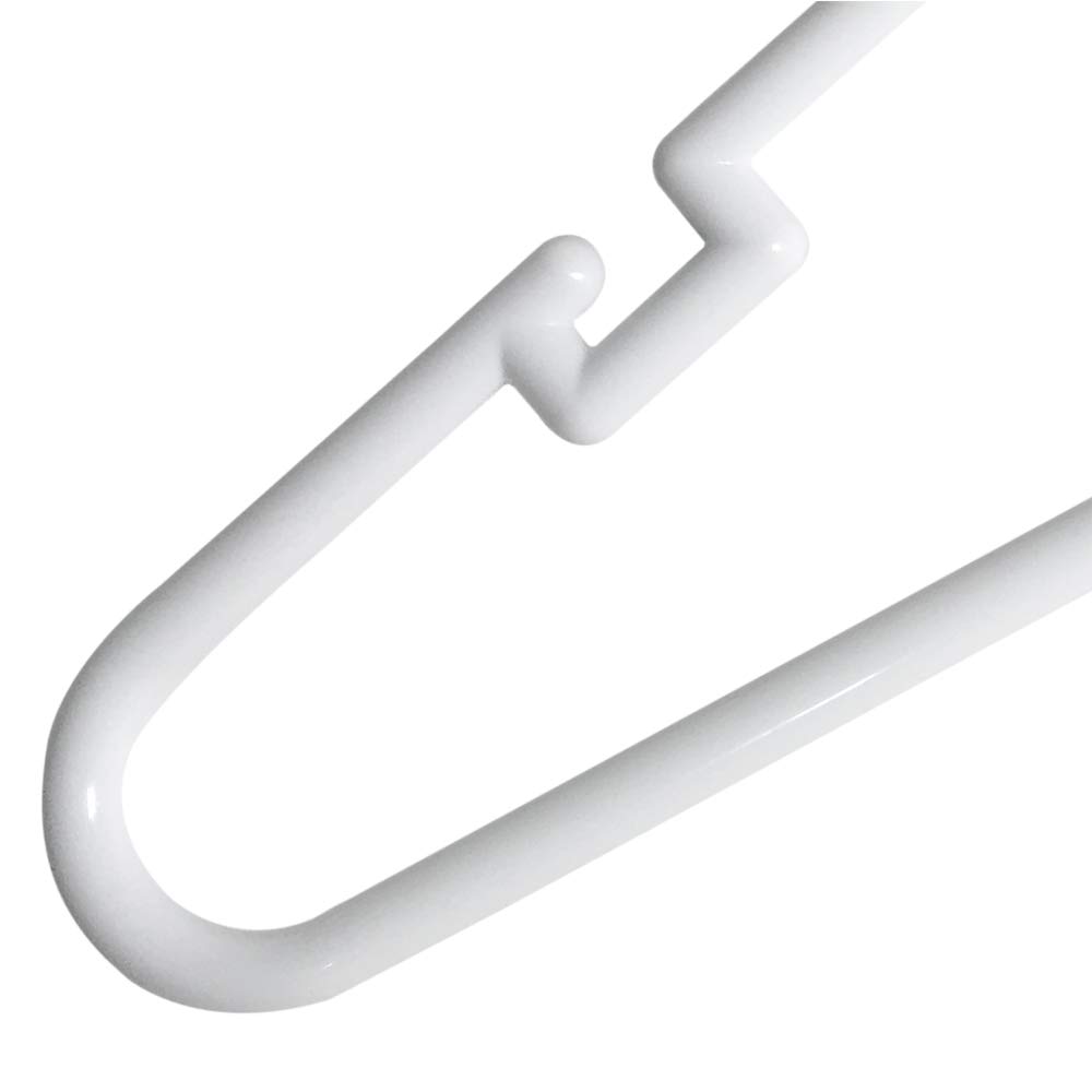 COM-FORT HOUSE Gruccia in plastica bianca per abiti, confezione da 25 e 50 unità, grucce in plastica standard da 42 cm, per adulti, resistenti e sottili