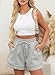 Dokotoo Womens Shorts High Waisted Summer Resort Wear Casual Running Short with Pocketed Resort Wear Beach Cruise Outfits for Women 2025 Womens Clothes Fashion Grey Small