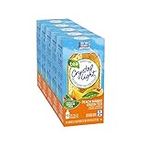 Crystal Light On The Go Peach Mango Green Tea Drink Mix, 10-Packet Box (Pack of 5)