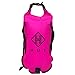 HUT Swim Buoy Dry Bag - Premium Safety Tow Float and Watertight Dry Bag for Open Water Swimmers, Triathletes. High Visibility Safety Swim Buoy, Two air Chambers â€“ be seen be Safe.
