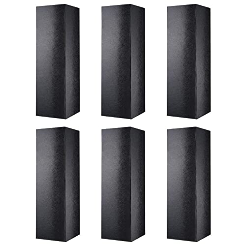 MALICPLUS Wine Gift Boxes with Magnetic Lids,6 Pack, Black