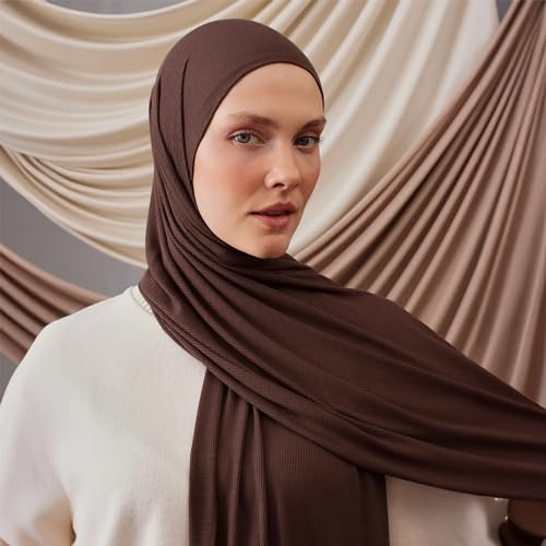 Modest Ribbed Jersey Hijab | For Muslim Women Head Scarf Wrap Hijabs3
