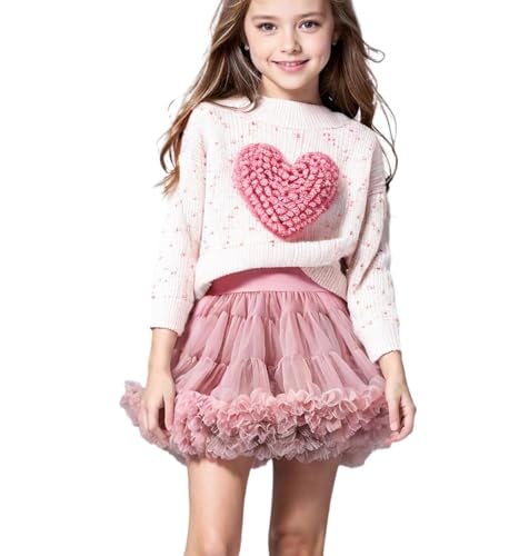 Deerhobbes Design your own girls cardigan/knit- valentines'day outfit tutu skirt-fall/spring