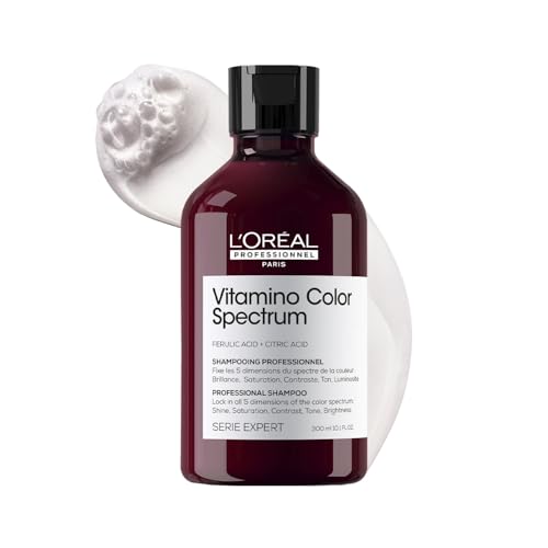 Image of L'Oreal Professionnel Vitamino Color Spectrum Shampoo for all colored hair 300 ml | The first color-care technology with Ferulic acid + Citric acid| locks in day 1 color vibrancy.