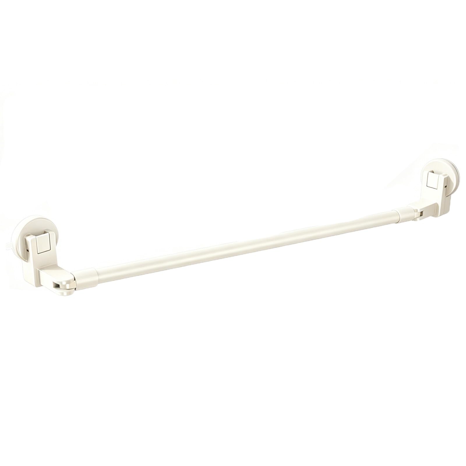Tringle Rideau à Tension Ultra-résistante, Barre Rideau D'angle pour Rideau de Douche Orientable à 180° pour Penderie Salle de Bain Balcon(Beige,110-200cm/43-78in)