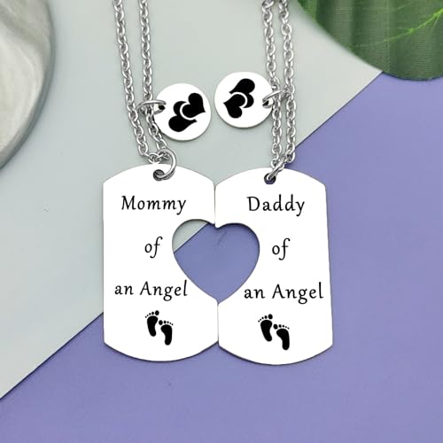 Image of Loss of Baby Sympathy Gift Jewelry Miscarriage Gifts for Parents Pregnancy Loss Memorial Gifts for Loss of Baby Boys Son Daughter Memorial Keepsake Remembrance Gift for Loss of Baby Bereavement Gift