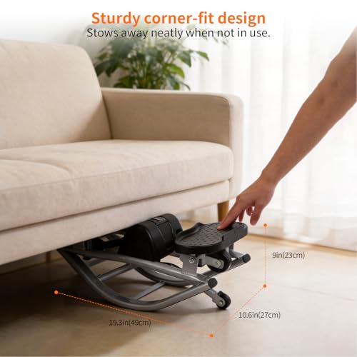 Image of The Rock Stepper Machine with Resistance Bands-Side to Side Stepper for Exercise at Home,3D Rocking Stepper for Hip Mobility&Posture Correction,Low-Impact Full Body Workout with Digital Monitor