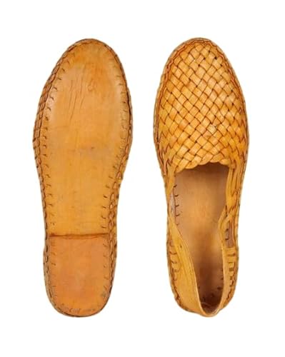 The Criss Cross Leather Men's Slip on Shoes, Natural Brown Mens Flats, Mens Slippers, Flats, Handmade Slippers, Men's Shoes, Mens Casual Shoes, Indian Shoes