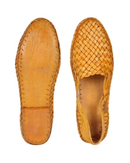 The Criss Cross Leather Men's slip on Shoes, Natural Brown Mens Flats, Mens Slippers, Flats, Handmade Slippers, Men's Shoes, Mens Casual Shoes, Indian shoes