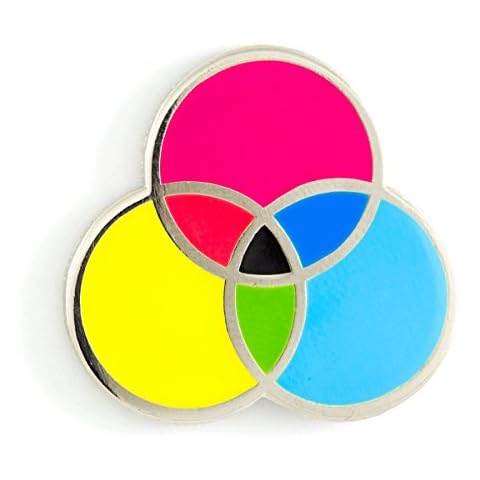These Are Things CMYK Enamel Pin Cover