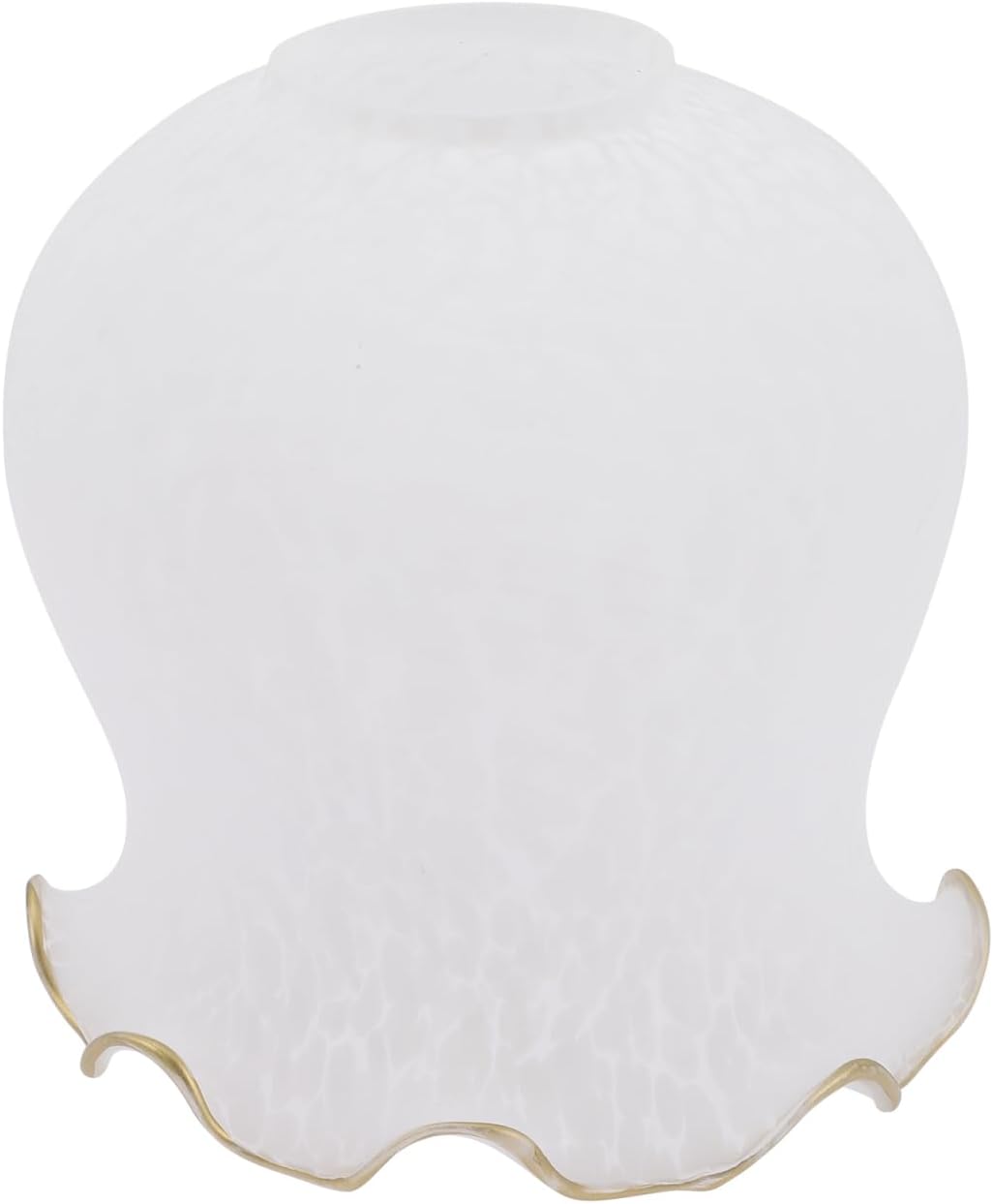 Glass Lampshade Replacement   Elegant Bell Shaped Flower Petal Design, Frosted Glass Light Cover for Ceiling Fans, Chandeliers, Pendant Lights & Wall Sconces, Modern Floral Lamp Shade