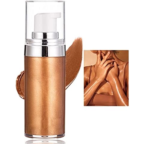 WENJLYJ Body Luminizer Liquid Illuminator, Bronze Gold, Skin Foundation Concealer, All Skin Types Cover