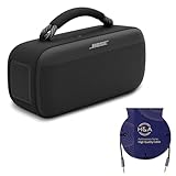 Bose New SoundLink Max Portable Speaker, Large Waterproof Bluetooth Speaker, Up to 20 Hours of Battery Life, USB-C, Built-in 3.5mm AUX Input, with H&A 3' Aux Cable (Black)