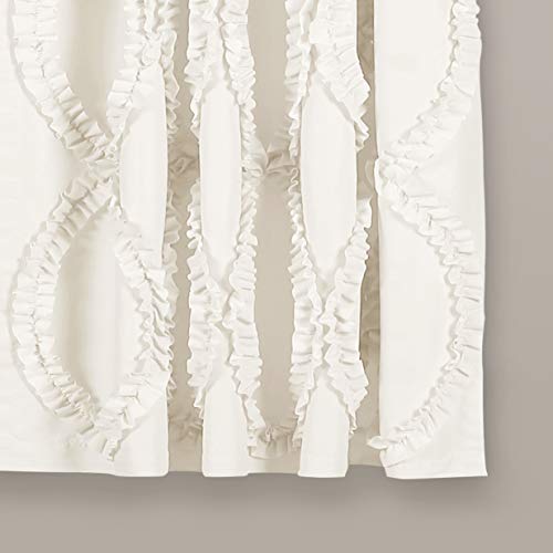 Lush Decor Avon Window Curtain Ivory Panel for Living Dining Room, Bedroom (Single), 54" W x 63" L, White - Image 4