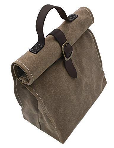 mens canvas lunch bag