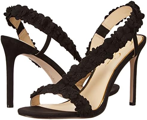 Jessica Simpson Women's Jessin Heeled Sandal, Black, 8.5 | Image 6