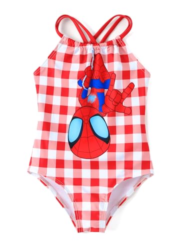 Image of Disney Stitch Marvel Frozen Elsa Girls Swimsuits UPF 50+ One Piece Bathing Suits Sport Summer Swimwear for Kids Size 3-13Y