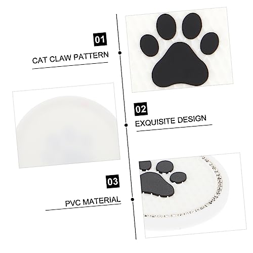 Portavasos de gato para carro HEALLILY en PVC blanco miniatura 4