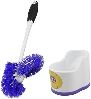 Toilet Bowl Brush with Rim Cleaner and Holder Set - Toilet Bowl Cleaning