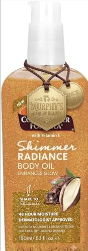 Pelmer Cocoa Butter Formula Shimmer Radiance Body Oil 150ml Vitamin E Enriched 48-Hour Moisture.