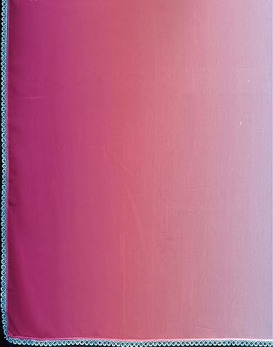 Image of Avantika Fashion Women's Amazing Plain Georgette Saree With Blouse Piece