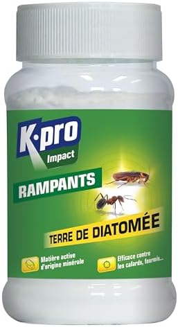 K.PRO Terre de Diatomée Punaises de Lit, Poudre 100g, Efficacité ...