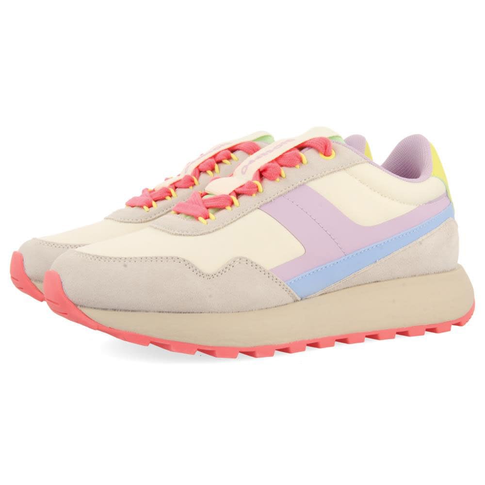 GIOSEPPO Sneakers Retro Leather Athol, Ivory White, 6 UK